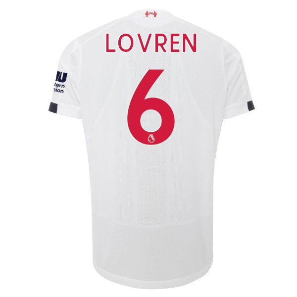 Camiseta Liverpool NO.6 Lovren Segunda equipo 2019-20 Blanco